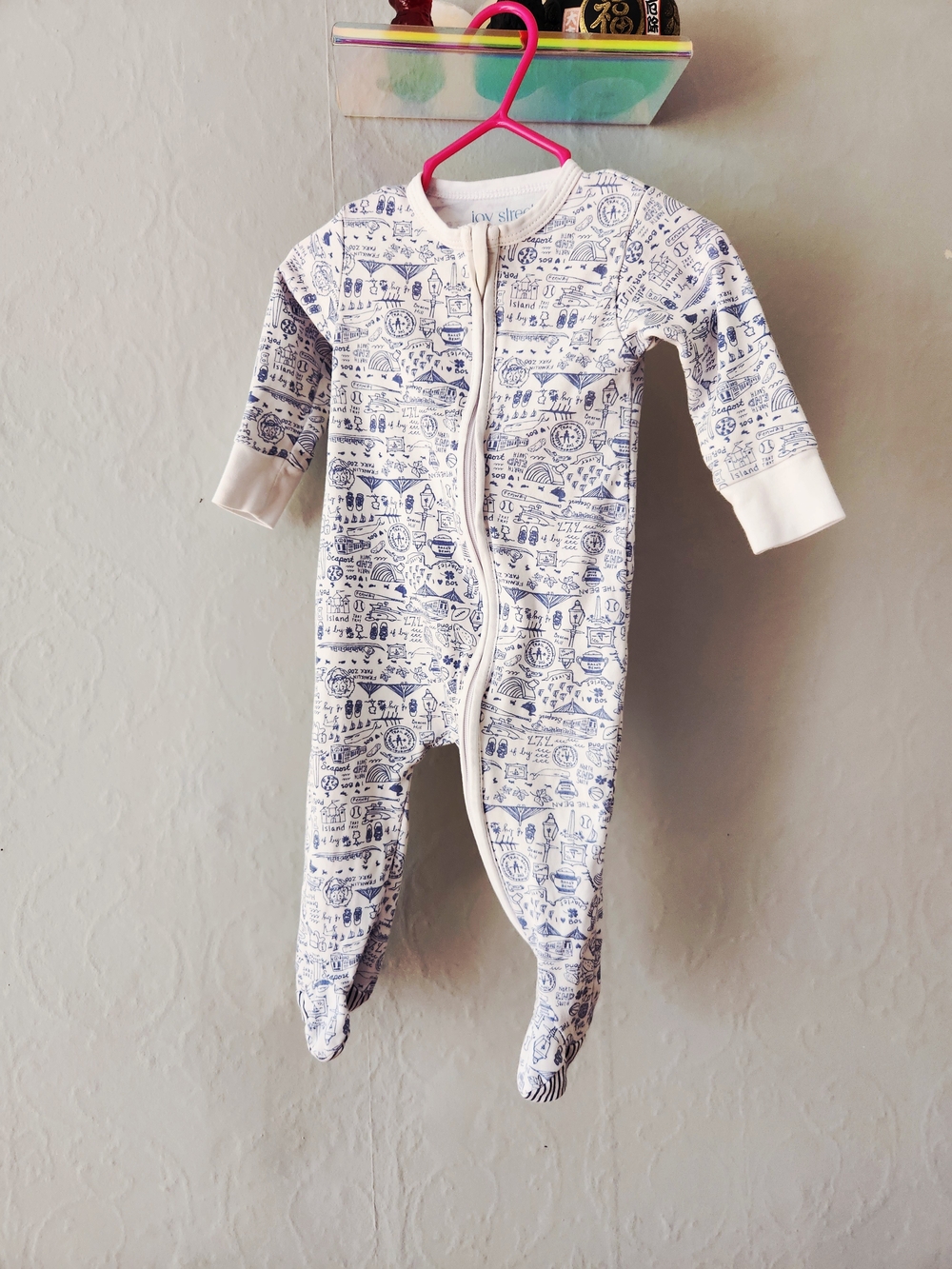 Joy Street 3-6 month Boston, MA themed Footie